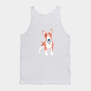 Brown Bull Terrier dog Tank Top